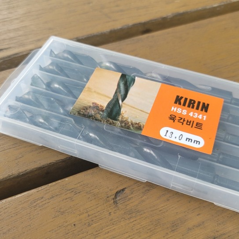 HSS 4341 하이 스피드스틸 KIRIN 철 임팩 육각비트 13MM 1PCS [낱개가격]