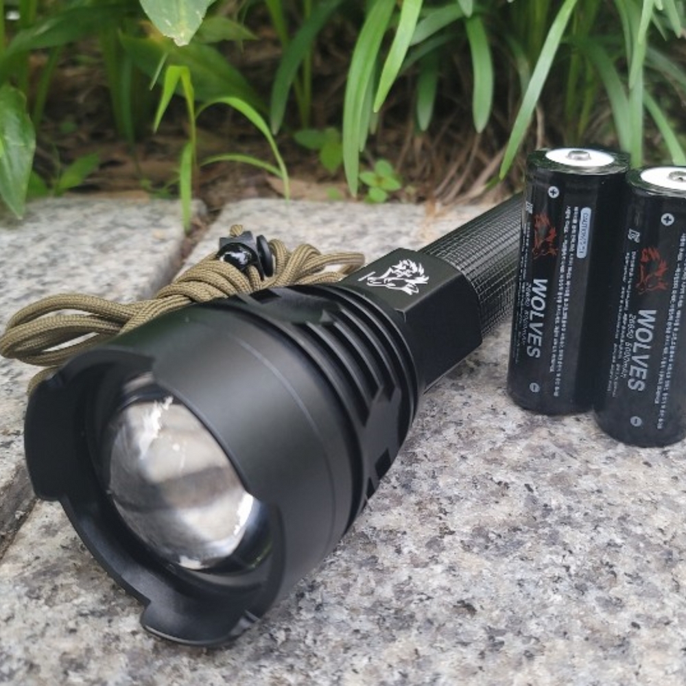 26650배터리 2개포함 10000루멘 XHP 슈퍼LED 울브스 X10 초강력 LED랜턴