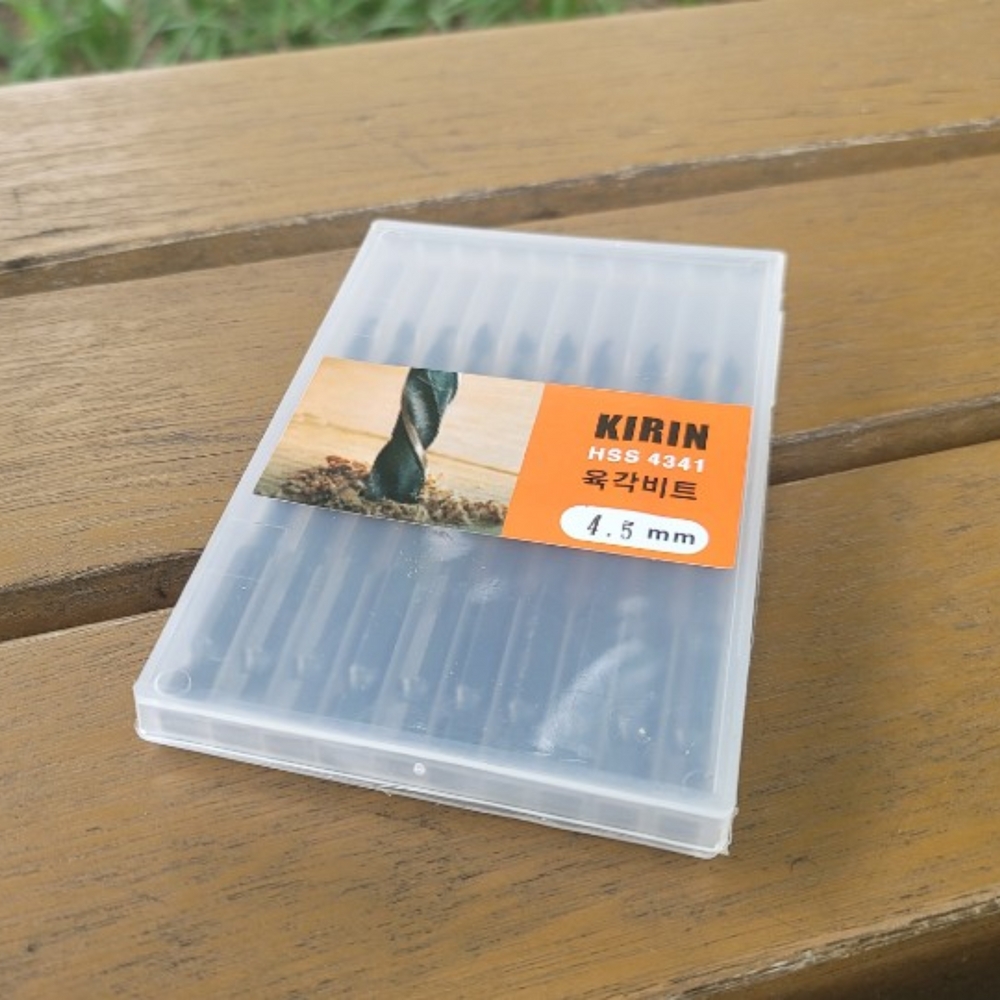 HSS 4341 하이 스피드스틸 KIRIN 철 임팩 육각비트 4.5MM 1PCS [낱개가격]