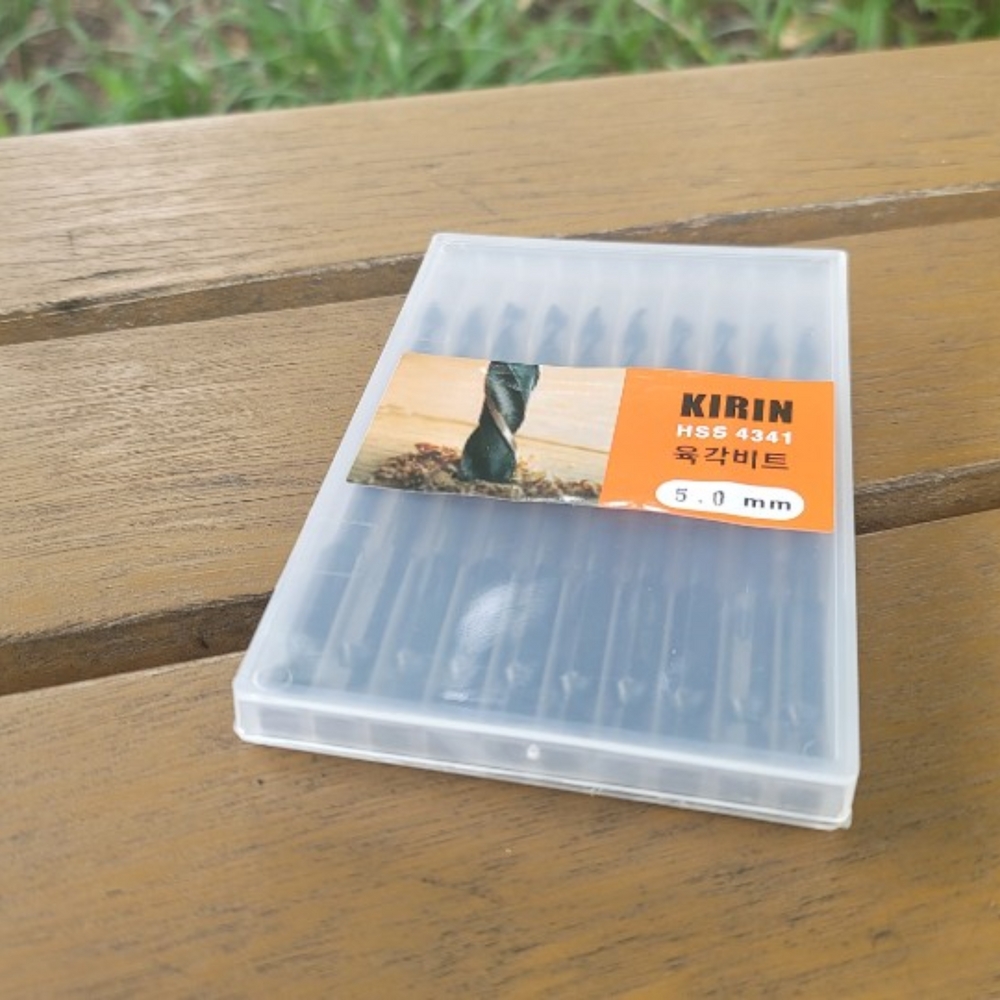 HSS 4341 하이 스피드스틸 KIRIN 철 임팩 육각비트 5.0MM 1PCS [낱개가격]