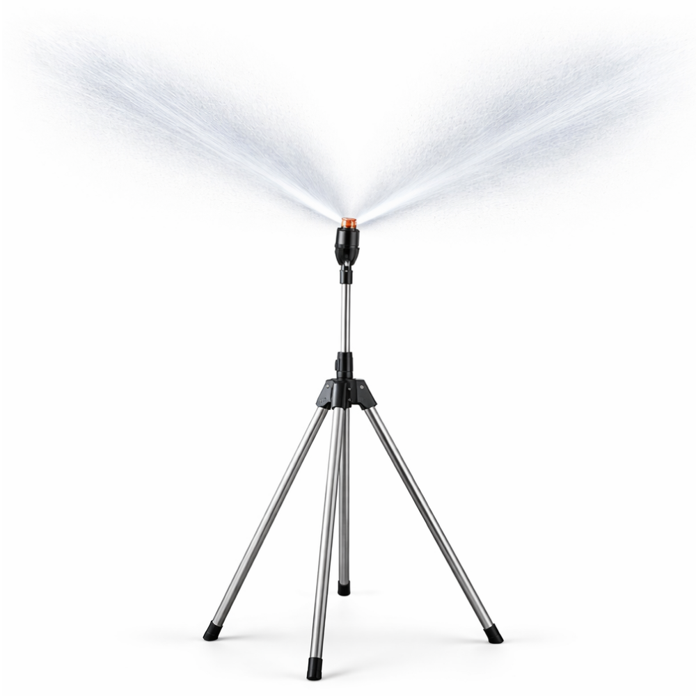 와이드 360도 강력분사 8950mm 삼각대 조절식 스프링쿨러  